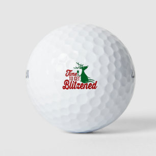 Zeit für die Weihnachtsfeier Golfball