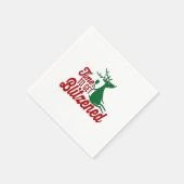 Zeit für die Weihnachtsfeier Serviette (Ecke)