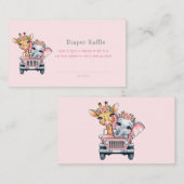 Zeit für ein Abenteuer Girl Diaper Visitenkarte (Vorne/Hinten)