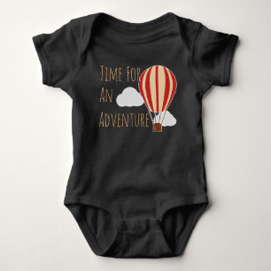 Zeit für ein Abenteuer Heißluftballon Baby Strampler