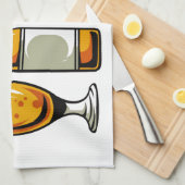 Zeit für ein Bier-Küchentuch Geschirrtuch (Viertel Falte)