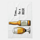 Zeit für ein Bier-Küchentuch Geschirrtuch (Vertikal)