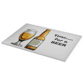 Zeit für ein Bier-Schneidebrett Schneidebrett (Ecke)