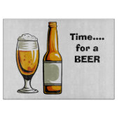 Zeit für ein Bier-Schneidebrett Schneidebrett (Vorderseite)