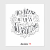 Zeit für ein neues Abenteuer Aufkleber (Blatt)