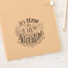 Zeit für ein neues Abenteuer Aufkleber