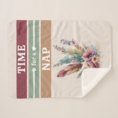 Zeit für ein Nickerchen Hinzufügen von Initialen z Sherpadecke (Vorderseite (Horizontal))