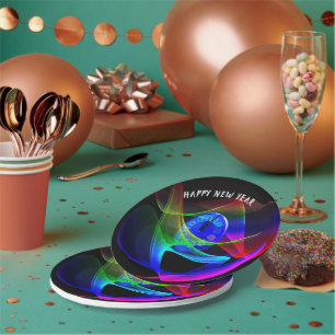 Zeit für ein Silvester-Party Pappteller