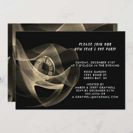 Zeit für ein Silvester Party Sepia Look, ZPR Einladung