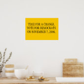 Zeit für eine Änderung Poster (Küche)
