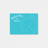 "Zeit für eine Anmerkung" personalisierte Post-it Klebezettel (Vorderseite)