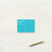 "Zeit für eine Anmerkung" personalisierte Post-it Klebezettel (Auf Schreibtisch)