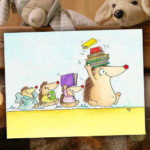 Zeit für eine Gutenachtgeschichte Postkarte