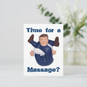 Zeit für eine Massage? Postkarte I (Stehend Vorderseite)