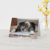 Zeit für eine Nickerchen-Abschluss-Karte Karte (Gelbe Blume)