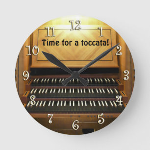 Zeit für eine Toccata! Wanduhr des Organisten