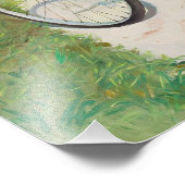 Zeit für einen Ausflug - Retro Button-Up Girl Fotodruck (Ecke)