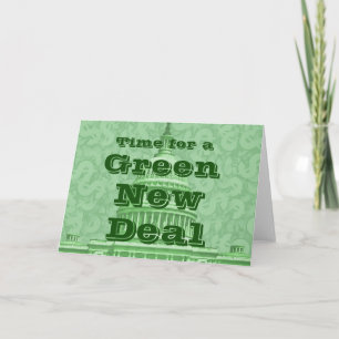 Zeit für einen grünen New Deal Karte