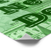 Zeit für einen grünen New Deal Poster (Ecke)