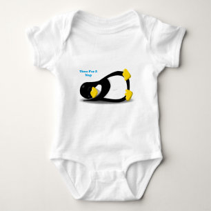 Zeit für einen NickerchenPenguin Baby Strampler