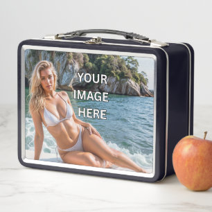 ZEIT FÜR EINEN SNACK! 🍱 Metall-Lunchbox mit Text  Metall Brotdose