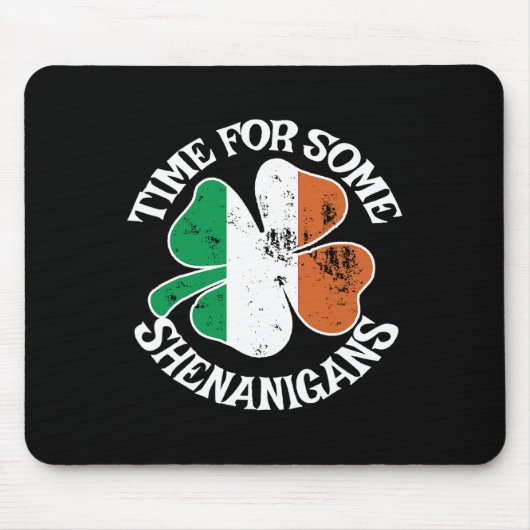 Zeit für einige lustige Kleeblätter St. Patrick Mousepad (Vorne)