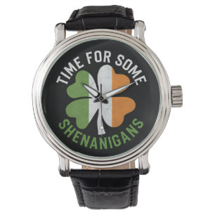 Zeit für einige Shenanigans am St. Patrick's Day Armbanduhr