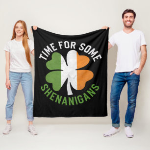 Zeit für einige Shenanigans am St. Patrick's Day Fleecedecke