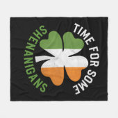 Zeit für einige Shenanigans am St. Patrick's Day Fleecedecke (Vorderseite (Horizontal))