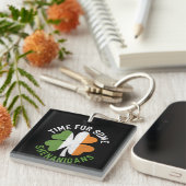 Zeit für einige Shenanigans am St. Patrick's Day Schlüsselanhänger (Vorderseite rechts)