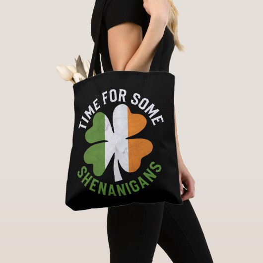 Zeit für einige Shenanigans am St. Patrick's Day Tasche (Von Nahem)