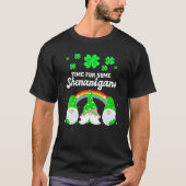 Zeit für einige Shenanigans St Patrick's Day Gnome T-Shirt (Vorderseite)