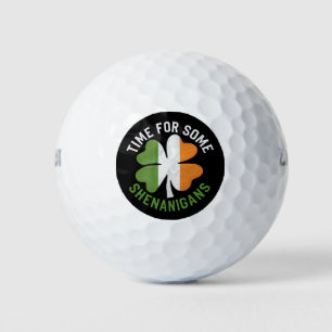Zeit für einige Streiche Klee St. Patrick's Day Golfball