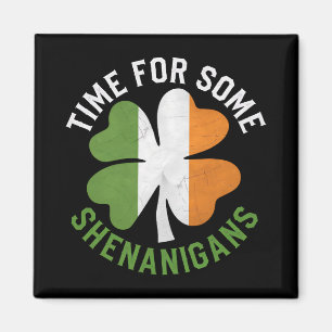 Zeit für einige Streiche Klee St. Patrick's Day Magnet