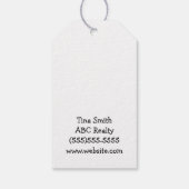 Zeit für eure Referenzen Halloween Geschenkanhänger (Rückseite)