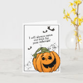 Zeit für eure Referenzen Halloween Karte (Gelbe Blume)