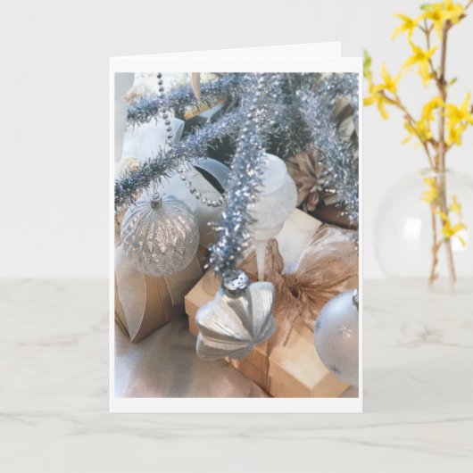 **ZEIT FÜR FAMILIEN UND FREUNDE** CHRISTMAS KARTE (Gelbe Blume)