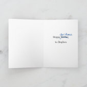 Zeit für Fehler. Personalisierte Weihnachtskarte Feiertagskarte (Innenseite)