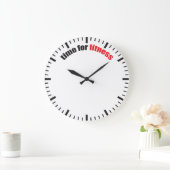 Zeit für Fitness - Gym-Motivation Große Wanduhr (Zuhause)