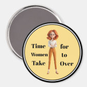 Zeit Für Frauen Magnet (Vorderseite/Rückseite)