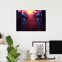 Zeit für Freunde KI Alien Kunst