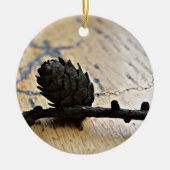 "Zeit für Freundlichkeit" Keramik Ornament (Vorne)