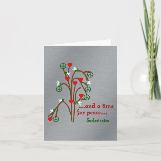 Zeit für Frieden Karte (Vorderseite)