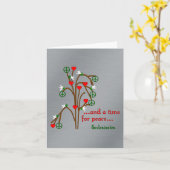 Zeit für Frieden Karte (Gelbe Blume)