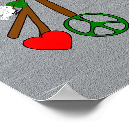 Zeit für Frieden Poster (Ecke)