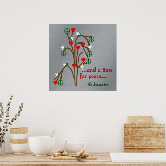 Zeit für Frieden Poster (Küche)