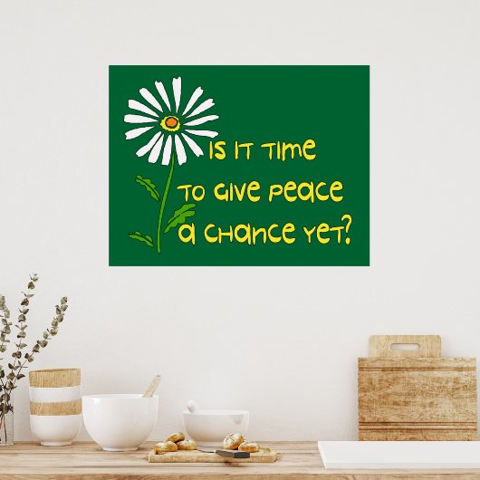 Zeit für Frieden Poster (Küche)