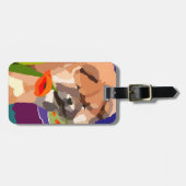 ZEIT FÜR FRÜHLING Chow-Chow Gepäckanhänger (Vorderseite horizontal)