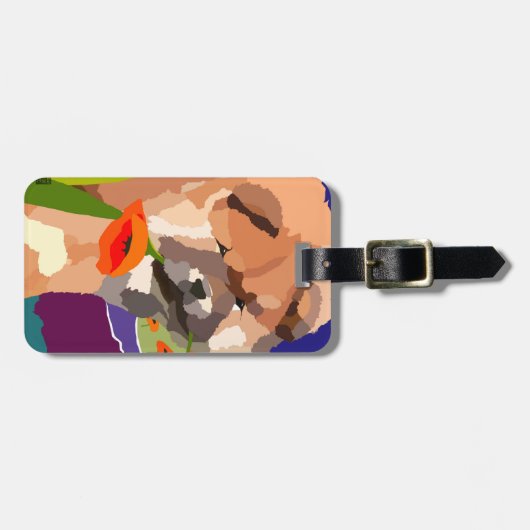 ZEIT FÜR FRÜHLING Chow-Chow Gepäckanhänger (Vorderseite horizontal)