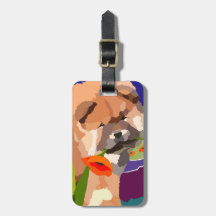 ZEIT FÜR FRÜHLING Chow-Chow Gepäckanhänger